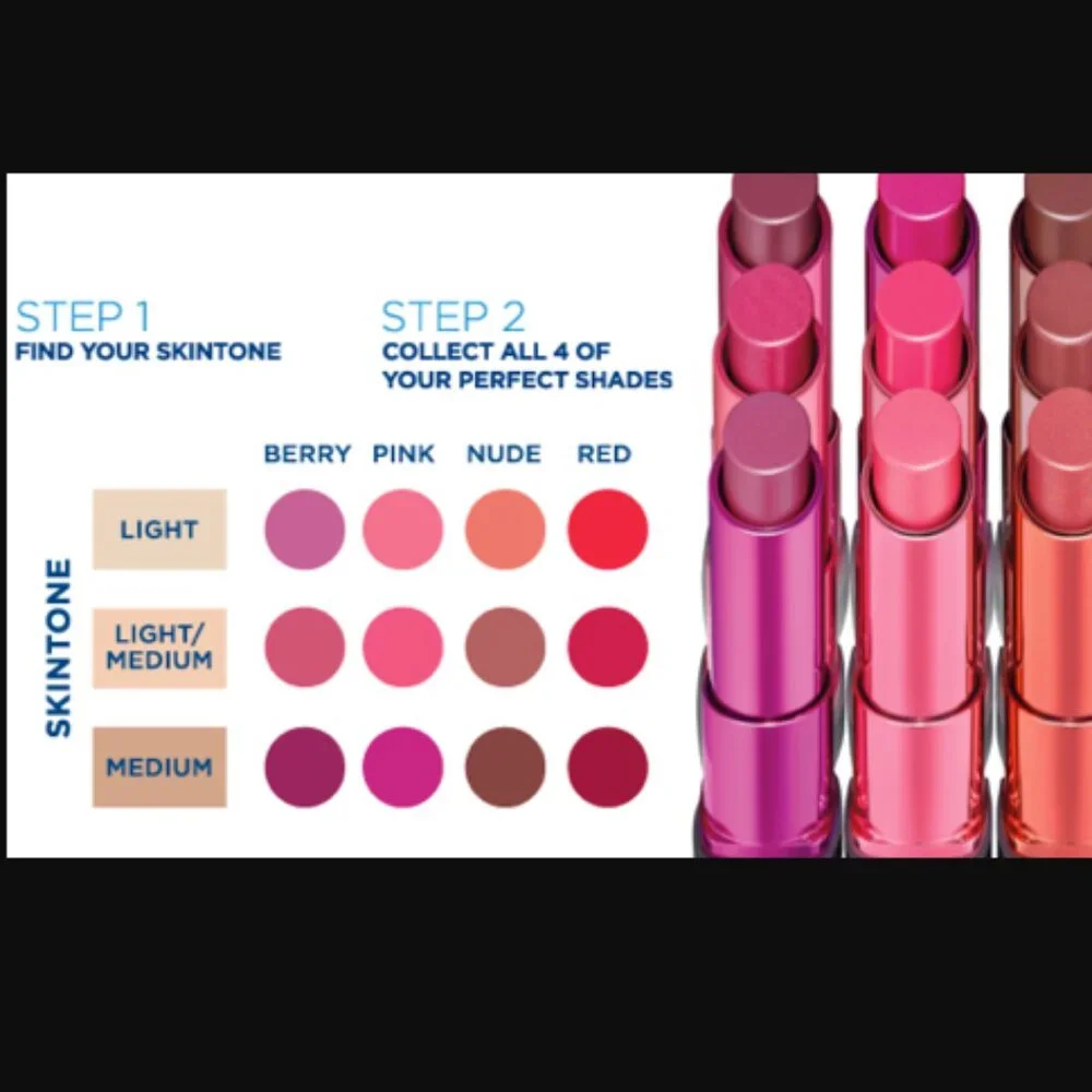 Set of 2 Almay Smart Shade Butter Kiss‎ Lipstick Berry-Light #10